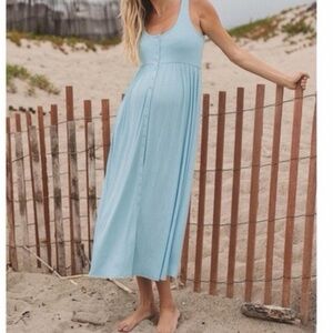 Hatch Sky Blue Nursing Tank Dress